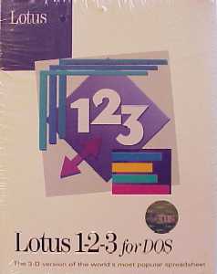 Lotus 1-2-3 for DOS 3.4, Educational, 10 License Lab Pack, no software