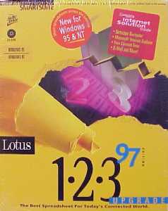 Lotus 1-2-3 97 Edition for Windows 95 and NT 4.0, Competitive Upgrade, 3.5 