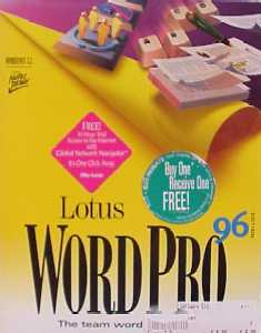 Lotus WordPro 96, 3.5 