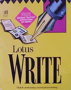 Lotus Write 2.0, 3.5 