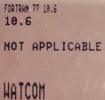 Watcom FORTRAN 77 10.6