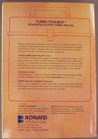 Turbo Pascal 2.0 Final Packaging rear view 
