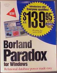 Borland Paradox for Windows 1.0