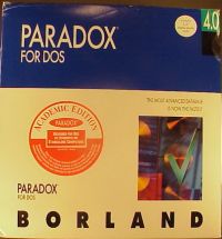 Borland Paradox 4.0 for DOS Academic Edition