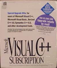 Microsoft Visual C++ 2.0 Subscription, upgrade