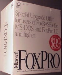 Microsoft FoxPro 2.5 for Windows, upgrade