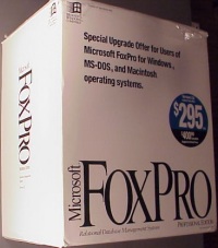 Microsoft FoxPro 2.6 for Windows Professional, upgrade